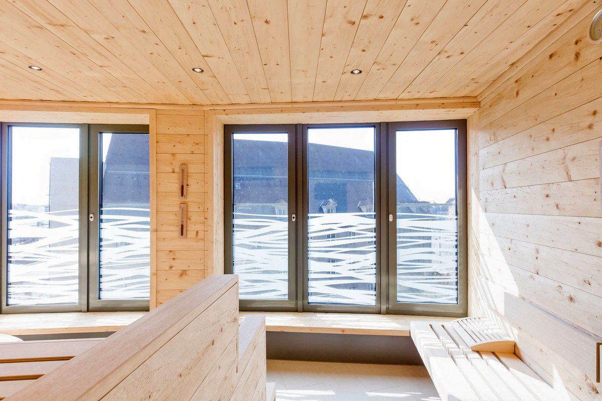 Sauna mit Stadtblick über Nürnberg – InBalance Spa by Novotel