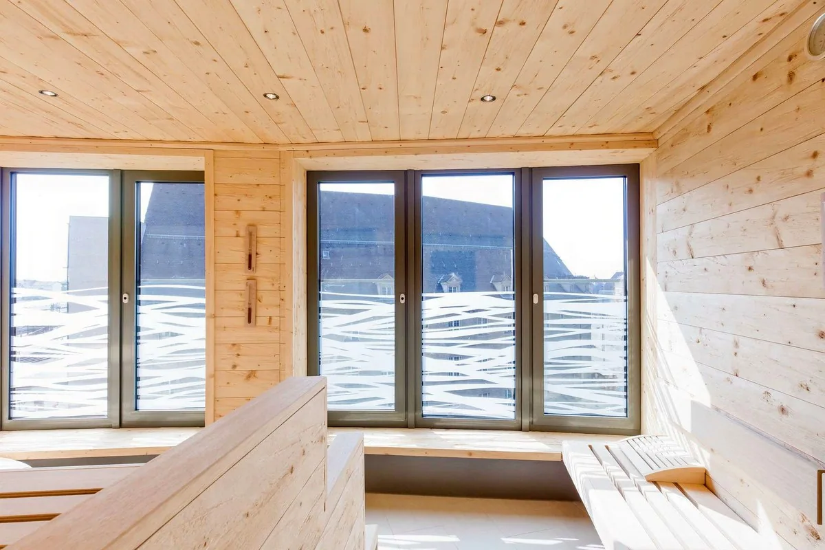 Sauna mit Stadtblick über Nürnberg – InBalance Spa by Novotel